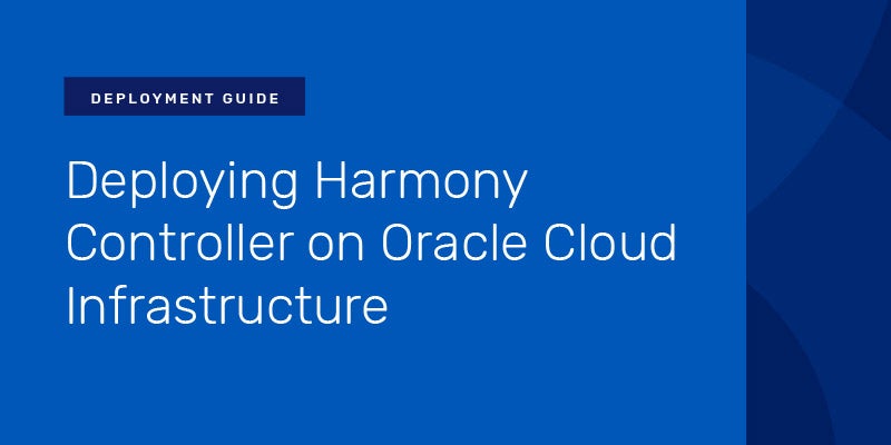 Deploying Harmony Controller on Oracle Cloud Infrastructure