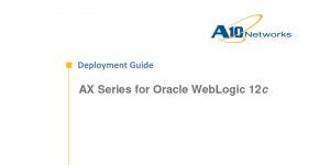 Oracle WebLogic 12c Deployment Guide