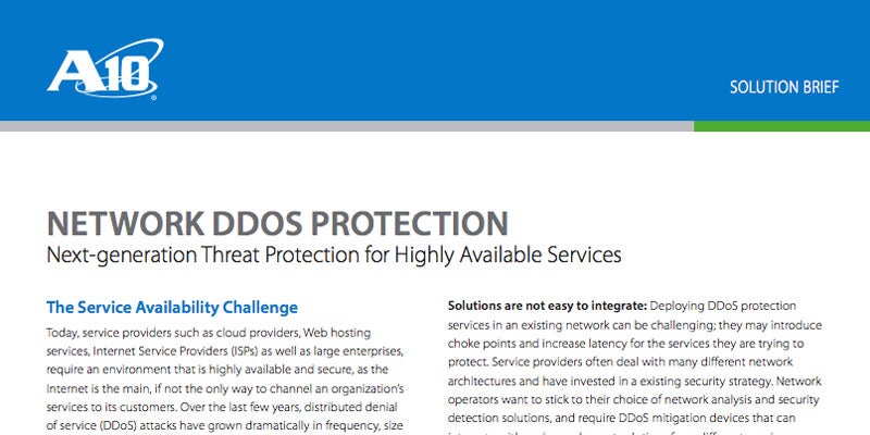 Network DDoS Protection