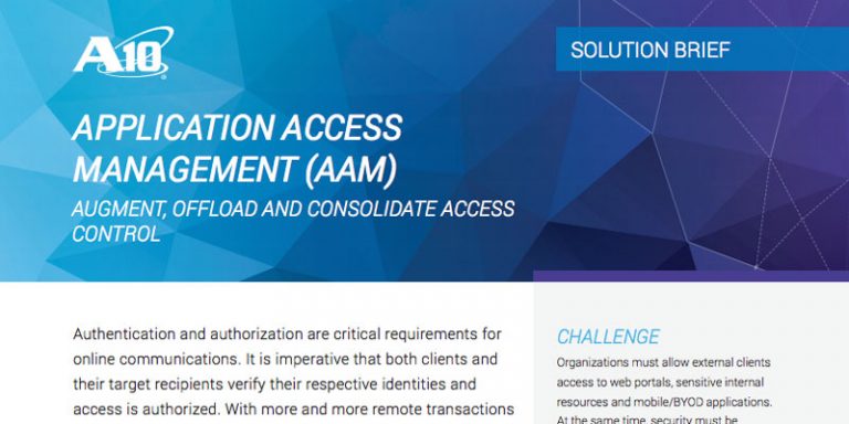 Application Access Management (AAM): Augment, Offload and Consolidate Access Control