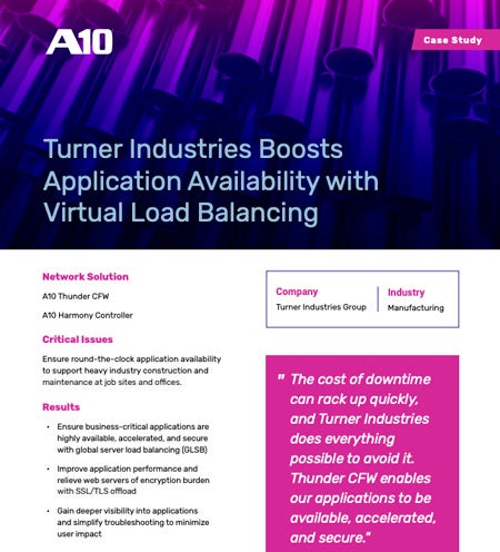 Screenshot of case study document for Turner Industries
