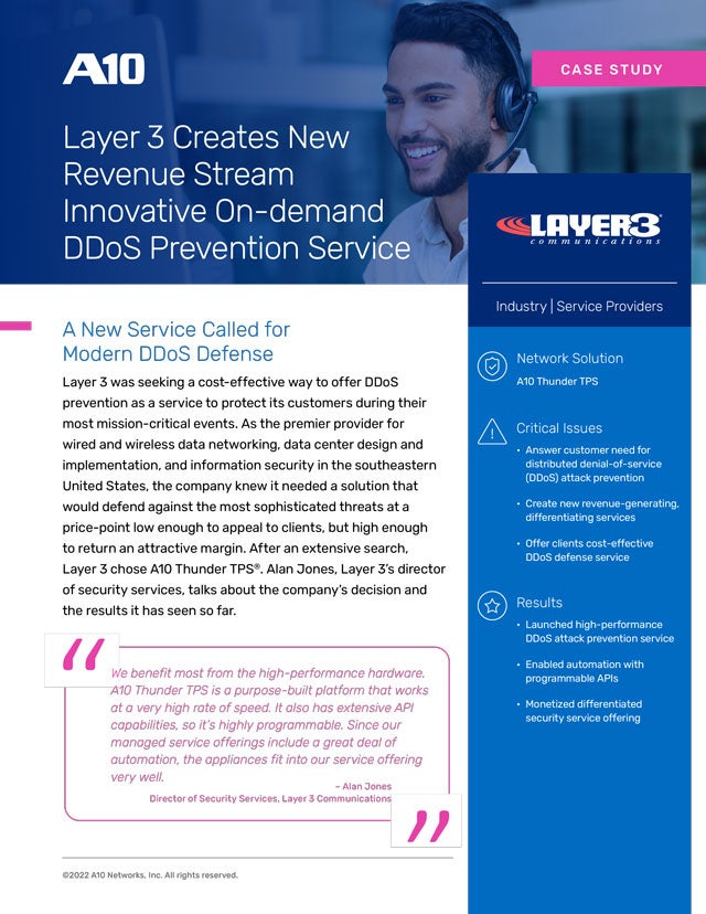 Preview of the Layer 3 customer case study document