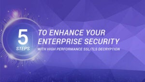 5 Steps to Enhance Your Enterprise Security with High Performance SSL/TLS Decryption