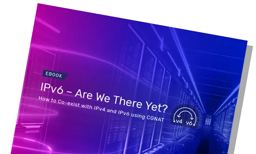 Screenshot of the eBook titled 'IPv4 - Running Out of Capacity?'