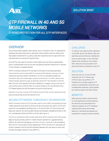 GTP Firewall in 4G and 5G Mobile Networks