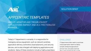 AppCentric Templates Solution Brief