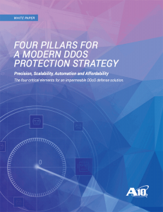 Four Pillars for a Modern DDoS Protection Strategy