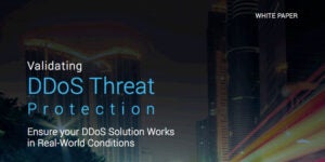 Validating DDoS Threat Protection