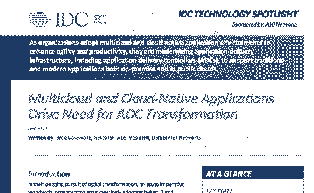 Multicloud and Cloud-Native Applications Drive Need for ADC Transformation
