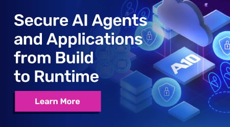 Secure AI Agents and Applications from Build to Runtime. Learn More button highlighted.