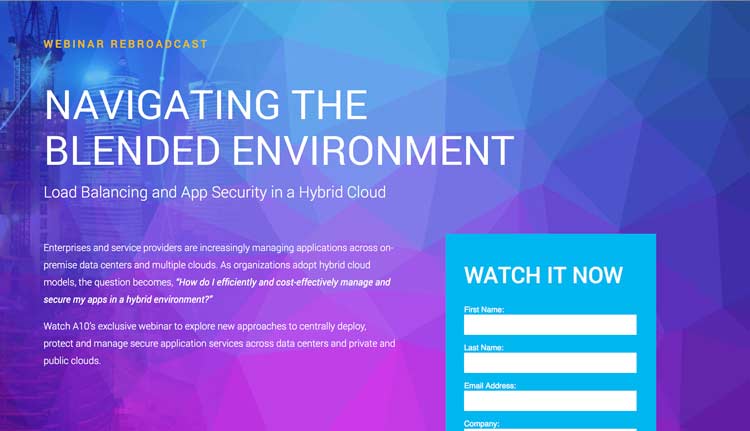 Navigating the Blended Environment: Load Balancing and App Security in a Hybrid Cloud