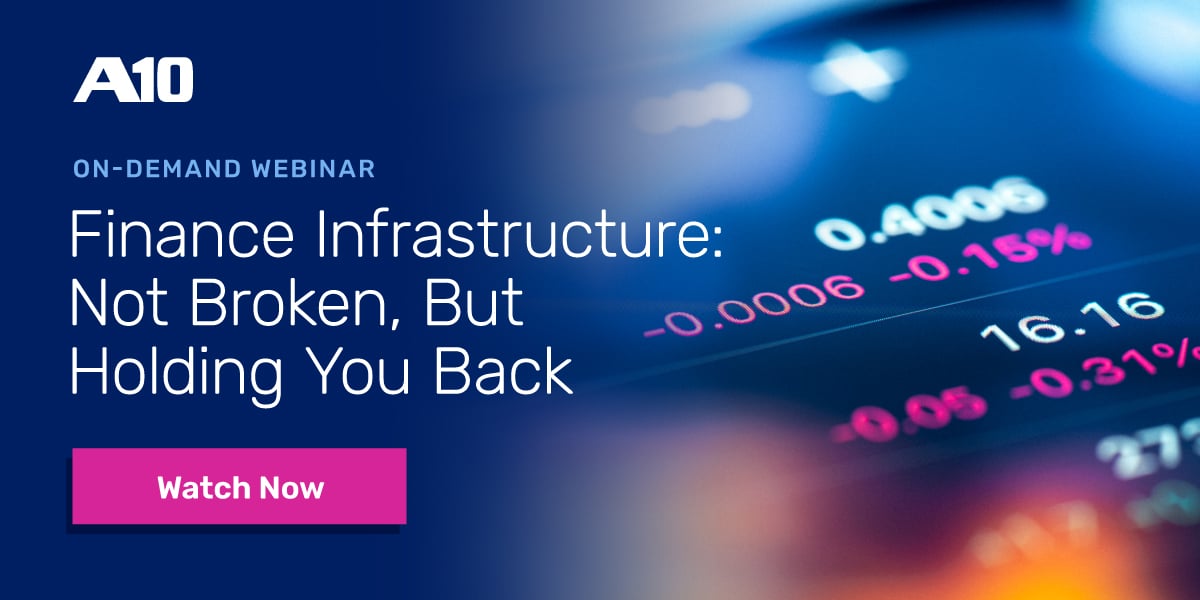 Finance Infrastructure: Not Broken, But Holding You Back