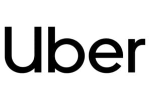 Alt text: The logo of Uber, featuring the brand name Uber in bold, modern font on a white background.