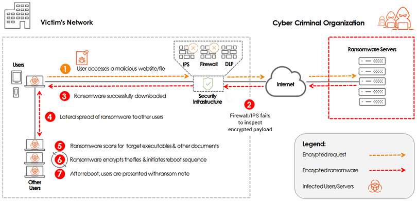 cyber criminals spread ransomware through victim networks