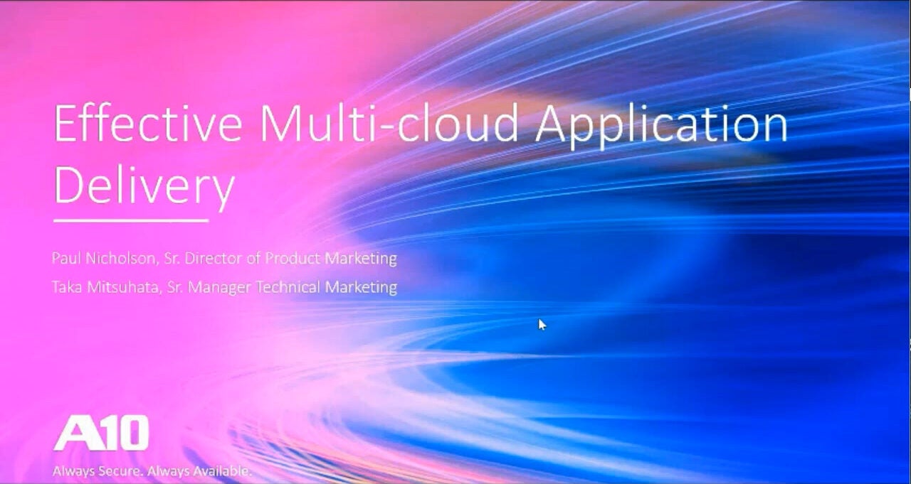 Effective Multi-Cloud Application Delivery