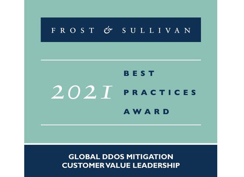 Customer Value Leadership Award in the Global DDoS Mitigation Industry