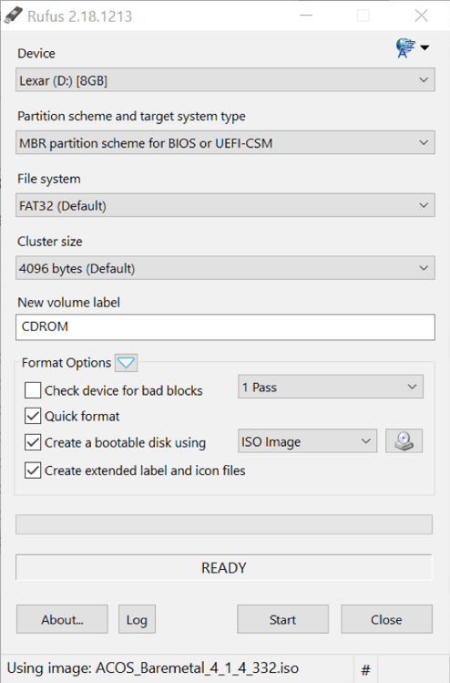 Rufus application end