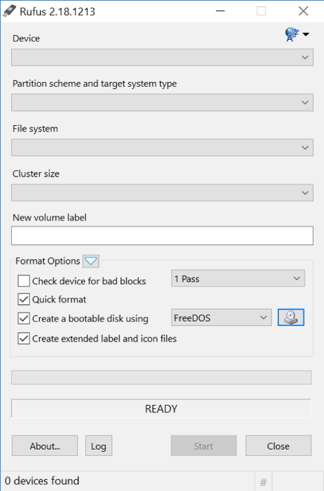 Rufus application start