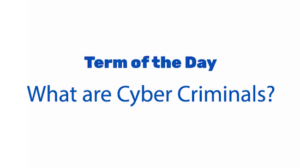 Term of the Day: What Are Cyber Criminals?
